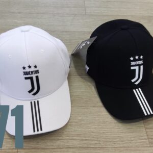 Gorra Futbol - Juventus Adi - Blanco / Negro - Ajuste Hebilla