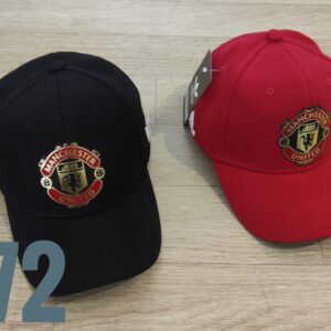 Gorra Futbol - Manchester Adi - Rojo / Negro - Ajuste Hebilla