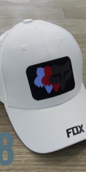 Gorra Deportiva Racing - Fo 3 Caras - Blanca Flex - Ajuste Hebilla