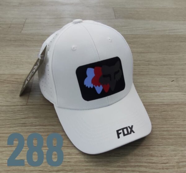 Gorra Deportiva Racing - Fo 3 Caras - Blanca Flex - Ajuste Hebilla