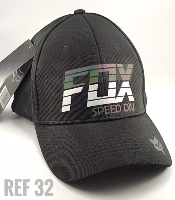 Gorra Clasica - Fo Fraccionado - Negro Flex - Ajuste Hebilla