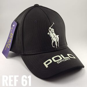 Gorra Alumbra en la Oscuridad - Polo Sport - Negro Flex - Ajuste Hebilla
