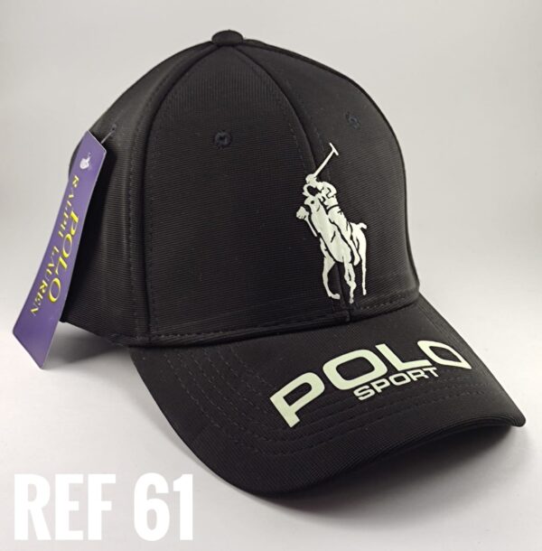Gorra Alumbra en la Oscuridad - Polo Sport - Negro Flex - Ajuste Hebilla