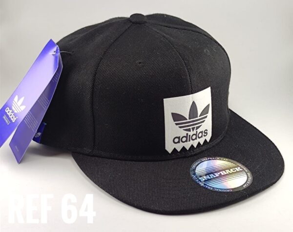 Gorra Clasica - Adi Zig Zag - Plana Negro - Ajuste Plastico