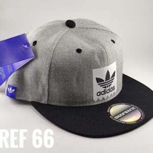Gorra Clasica - Adi Zig Zag - Plana Gris Visera Negro - Ajuste Plástico