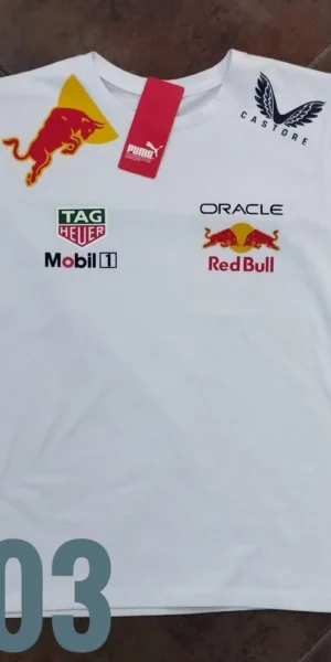 Camiseta Racing - Pum Redbull Tag Hever - Blanco
