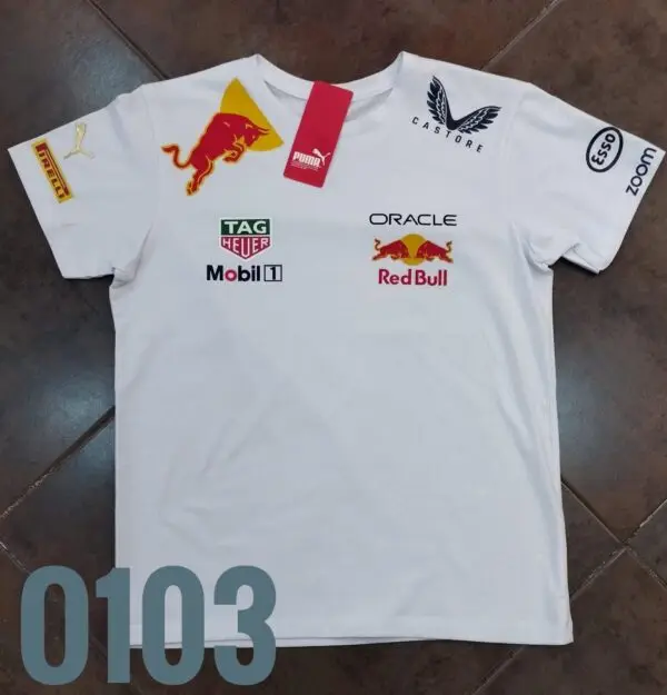 Camiseta Racing - Pum Redbull Tag Hever - Blanco