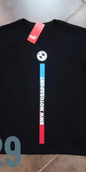 Camiseta Racing - Pum BMW Linea Centro Horizontal - Negro