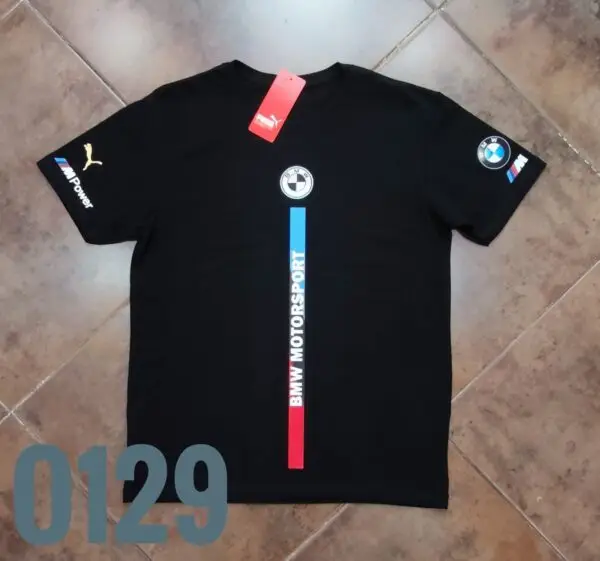 Camiseta Racing - Pum BMW Linea Centro Horizontal - Negro