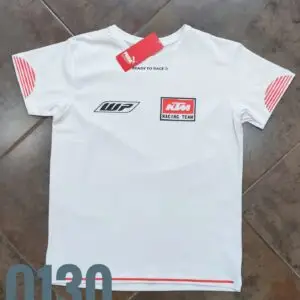 Camiseta Racing - Pum KTM Lineas Mangas - Blanco