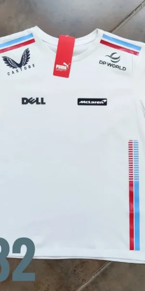 Camiseta Racing - Pum McLaren Lineas Laterales - Blanco