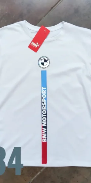 Camiseta Racing - Pum BMW Linea Centro Horizontal - Blanco