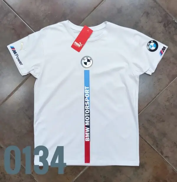 Camiseta Racing - Pum BMW Linea Centro Horizontal - Blanco