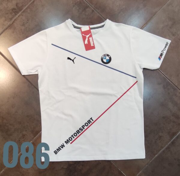 Camiseta Racing - BMW Diagonales - Blanco