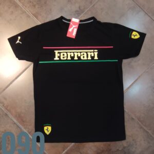 Camiseta Racing - Ferrari Dorado - Negro