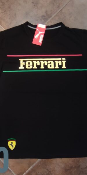 Camiseta Racing - Ferrari Dorado - Negro