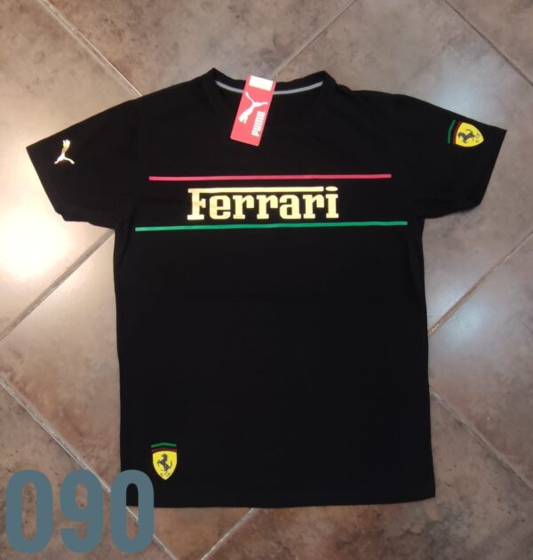 Camiseta Racing - Ferrari Dorado - Negro