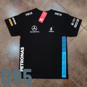Camiseta Racing - Pum Mercedes Benz Linea Lateral - Negro