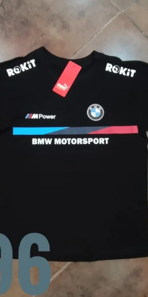 Camiseta Racing - Pum BMW Linea horizontal - Negro