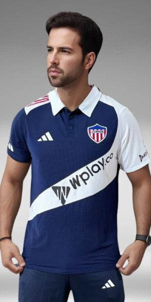 Polo Curva - Junior WPlay - Azul Oscuro/Blanco