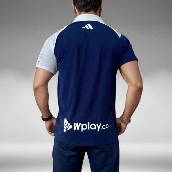 Polo Curva - Junior WPlay - Azul Oscuro/Blanco - Image 4