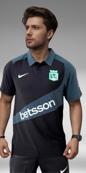 Polo Curva - Nacional Betsson - Negro/Verde Oscuro