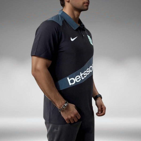 Polo Curva - Nacional Betsson - Negro/Verde Oscuro - Image 3