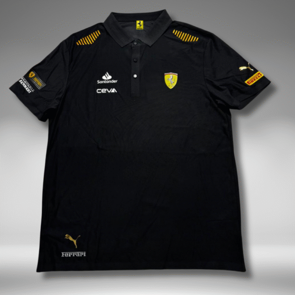 Polo Premium - Ferrari Lineas Hombros - Negro - Image 4