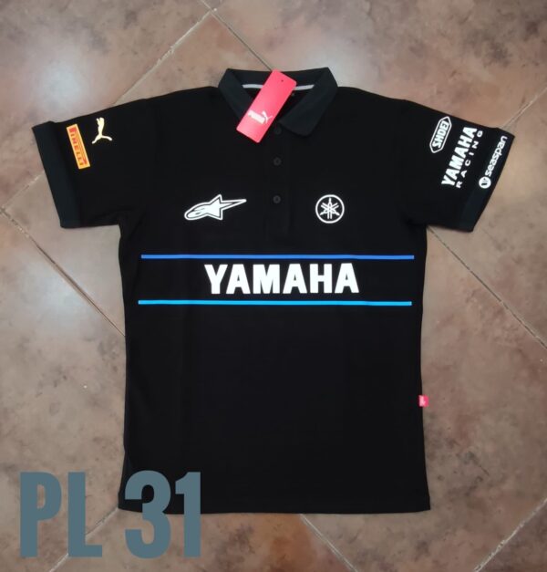 Polo Racing - Yamaha Lineas - Negro