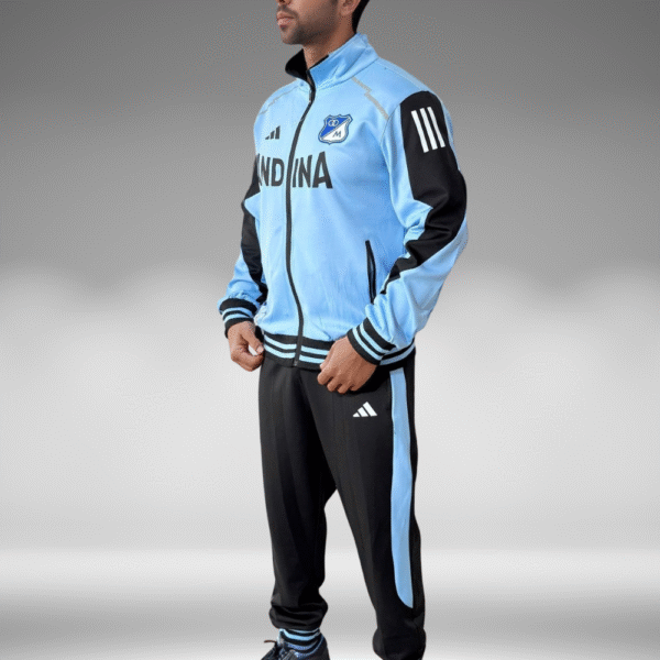 Sudadera Rib - Millonarios - Negro / Azul Claro - Image 3