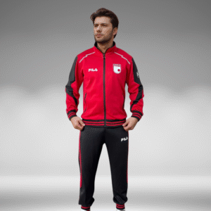 Sudadera Rib - Santa Fe - Negro / Rojo