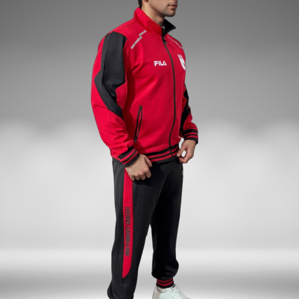 Sudadera Rib - Santa Fe - Negro / Rojo - Image 3