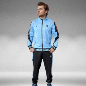 Sudadera Rib - BMW - Negro / Azul Claro