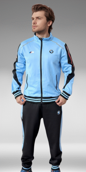 Sudadera Rib - BMW - Negro / Azul Claro