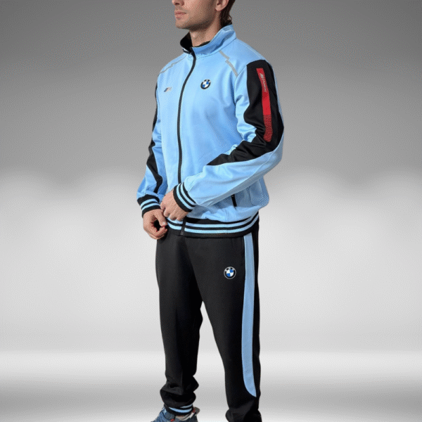 Sudadera Rib - BMW - Negro / Azul Claro - Image 3