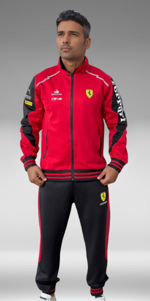 Sudadera Rib - Ferrari - Negro / Rojo