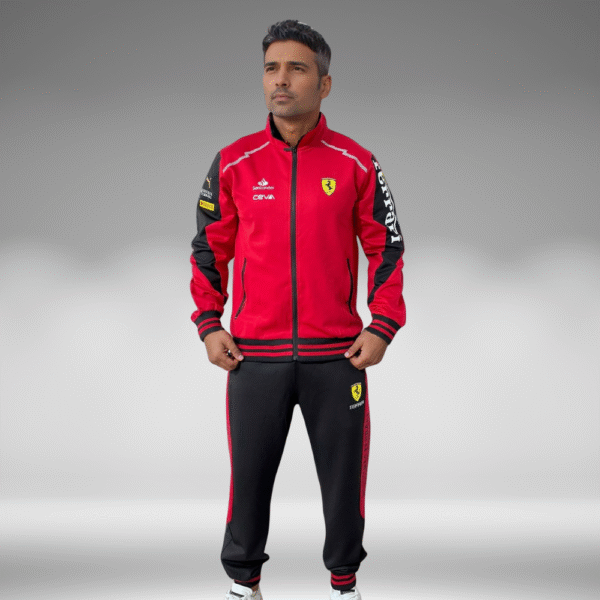 Sudadera Rib - Ferrari - Negro / Rojo