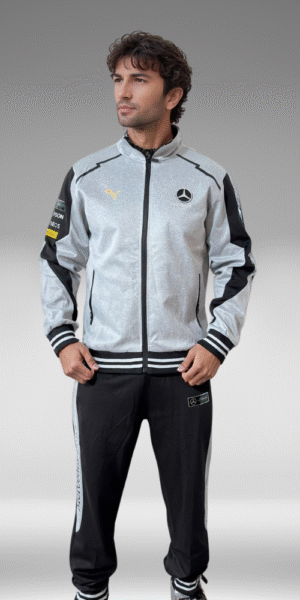 Sudadera Rib - Mercedes Benz - Negro / Gris