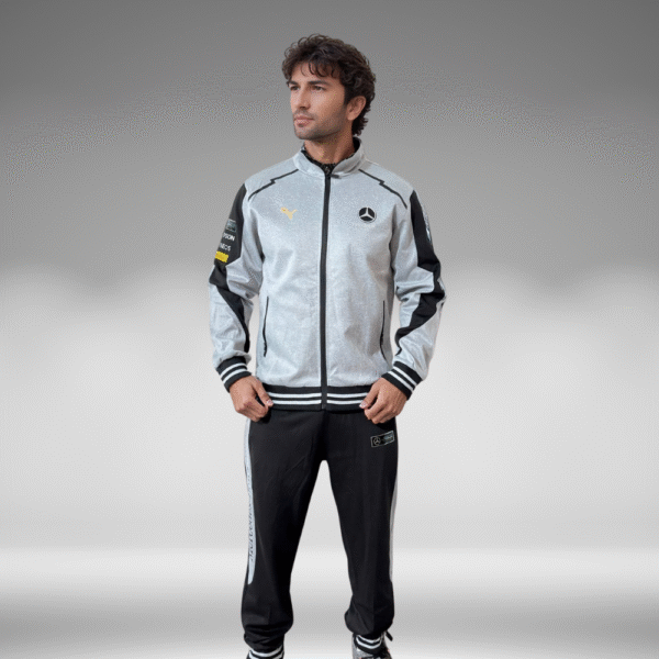 Sudadera Rib - Mercedes Benz - Negro / Gris