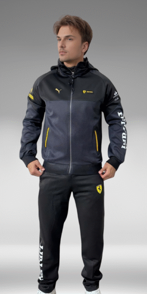Sudadera Unicolor - Ferrari - Negro