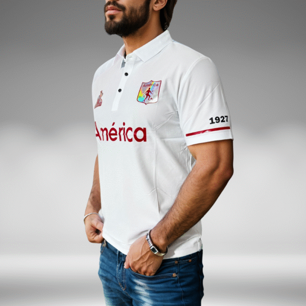 Polo Premium - America Lineas Mangas - Blanco - Image 2