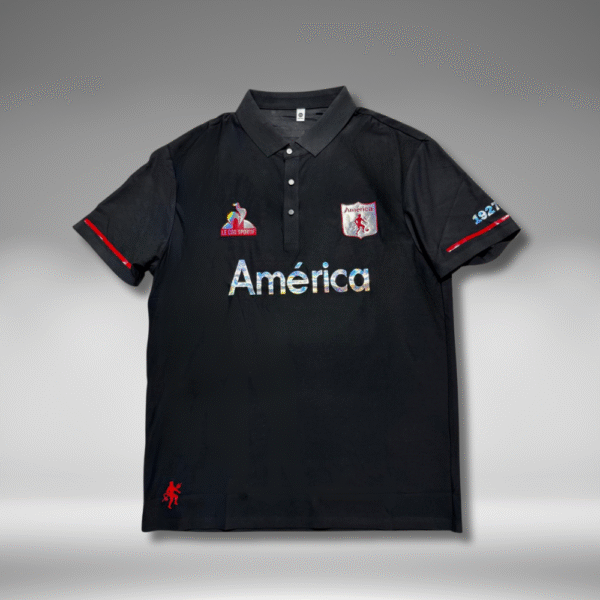 Polo Premium - America Lineas Mangas - Negro - Image 4