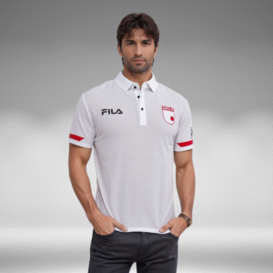 Polo Premium - Santa Fe Lineas Mangas - Blanco