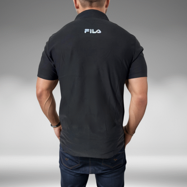 Polo Premium - Santa Fe Lineas Mangas - Negro - Image 3