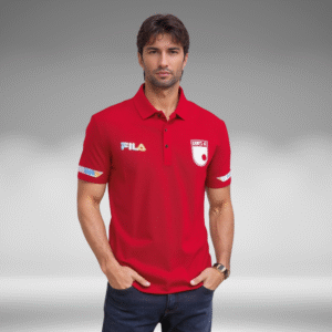 Polo Premium - Santa Fe Lineas Mangas - Rojo