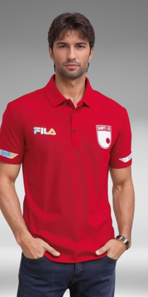 Polo Premium - Santa Fe Lineas Mangas - Rojo