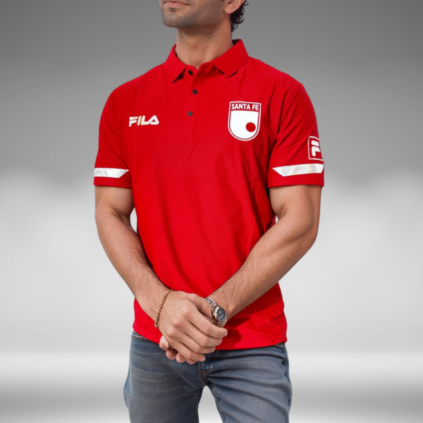 Polo Premium - Santa Fe Lineas Mangas - Rojo - Image 2