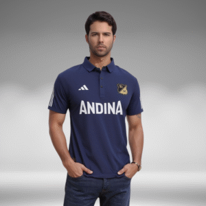Polo Premium - Millonarios Lineas Mangas - Azul Oscuro