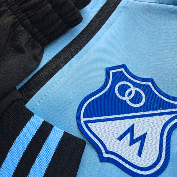 Sudadera Rib - Millonarios - Negro / Azul Claro - Image 5