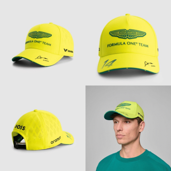 Gorra AAA - Aston Martin Fernando Alonzo Amarilla - Image 3